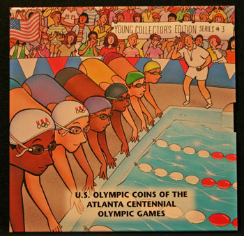 Young Collectors Edition Coin Sets 1996 Atlanta Olympics Swimming package front