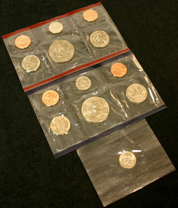 1996 Mint Set reverse images of coins