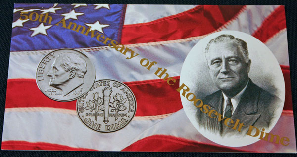 1996 Mint Set w Roosevelt dime insert front large view 1996 Mint Set w Roosevelt dime insert front large view