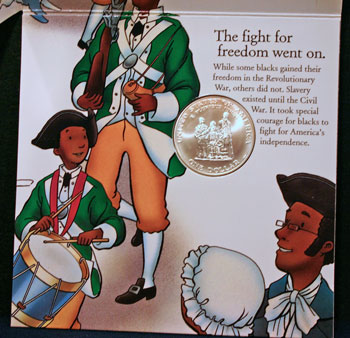 Young Collectors Edition Coin Sets 1998 Black Patriots coin package contents 3 Young Collectors Coin Sets 1998 Black Patriots coin package contents 3