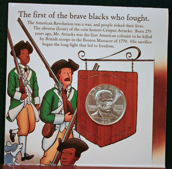 Young Collectors Coin Sets 1998 Black Patriots coin package contents 4