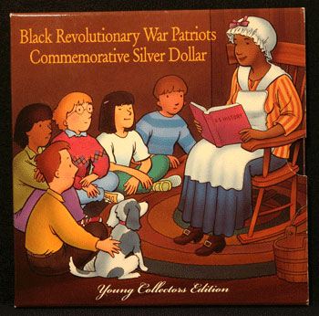 Young Collectors Edition Coin Sets 1998 Black Patriots coin package front Young Collectors Coin Sets 1998 Black Patriots coin package front