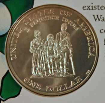 Young Collectors Edition Coin Sets 1998 Black Patriots silver dollar coin reverse Young Collectors Coin Sets 1998 Black Patriots silver dollar coin reverse