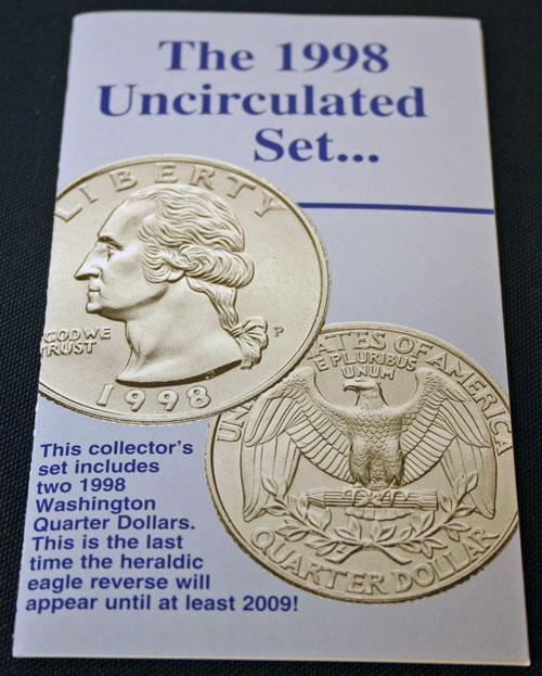 1998 Mint Set front of insert large view 1998 Mint Set front of insert large view