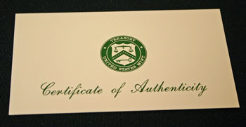 1998 Proof Set Certificate of Authenticity