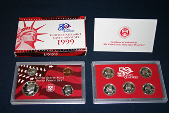 1999 Silver Proof Set contents