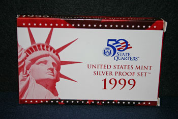 1999 Silver Proof Set outer box