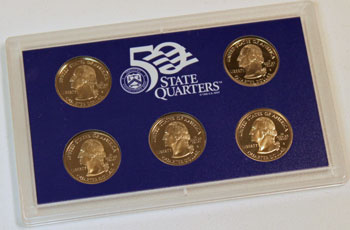 2000 Proof Set obverse images of quarter proof coins