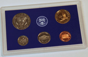 2000 Proof Set reverse images of regular proof coins