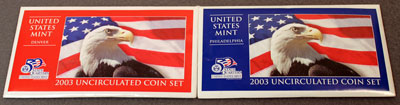 2003 Mint Set package of uncirculated coins