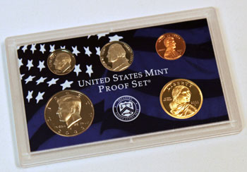 2003 Proof Set obverse images of regular proof coins