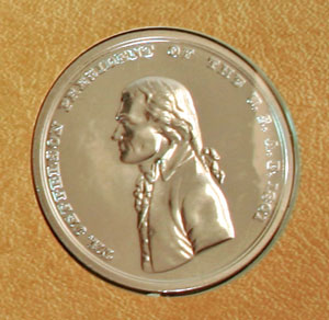 2004 Lewis and Clark replica peace medal obverse