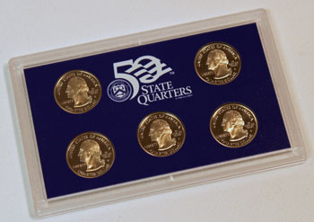 2004 Proof Set obverse images of quarter proof coins
