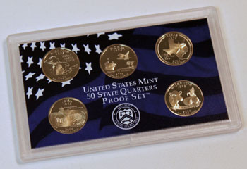 2004 Proof Set reverse images of quarter proof coins