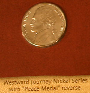 2004 Westward Journey peace medal nickel obverse