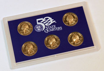 2005 Proof Set obverse images of quarter proof coins