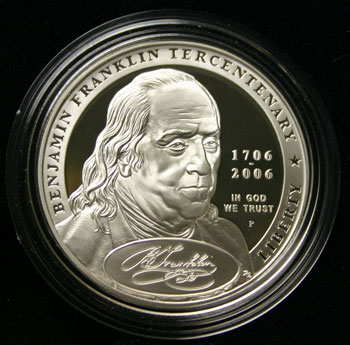 2006 American Legacy Collection Proof Coins Set Benjamin Franklin Founding Father obverse