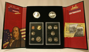 2006 American Legacy Collection Proof Coins Set package open