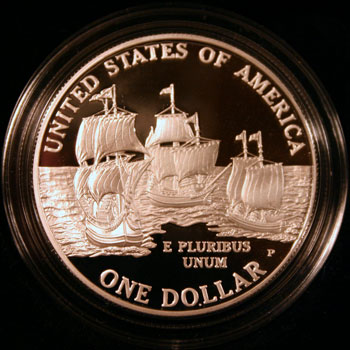 2007 American Legacy Collection Proof Coins Set Jamestown dollar reverse