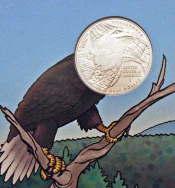 2008 Bald Eagle Young Collectors coin sets clad half dollar reverse