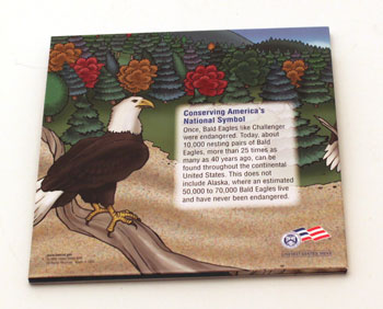 2008 Bald Eagle Young Collectors coin sets package contents back