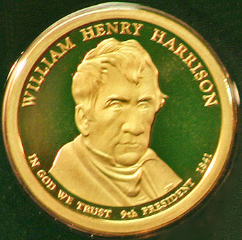 2009 Proof Set 9th Presidential Dollar William Henry Harrison 