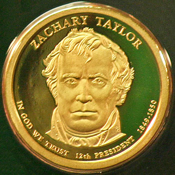 2009 Proof Set 12th Presidential Dollar Zachary Taylor 2009 Proof Set 12th Presidential Dollar Zachary Taylor