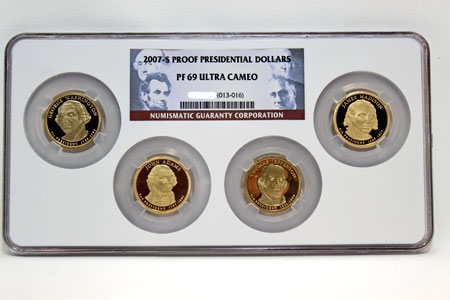 2007 Presidential Dollar Coins Proof-69 Ultra Cameo