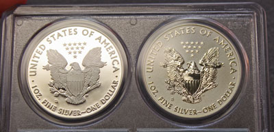 2012 American Eagle Silver coins reverse certified proof 70