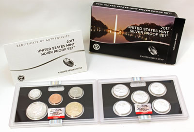 2017 Silver Proof Set First Day of Issue NGC certified