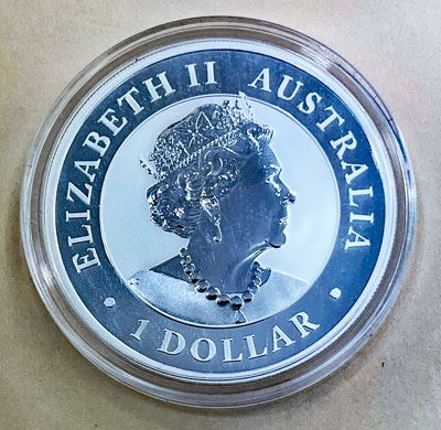 2021 Australian Koala Silver Dollar Coin obverse