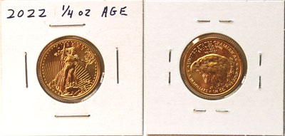 2022 American Gold Eagle Quarter Ounce Coin 2022 American Gold Eagle Quarter Ounce Coin