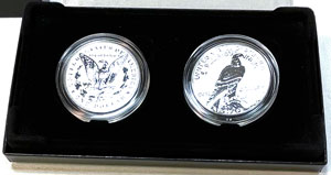 2023 Morgan and Peace Dollar Reverse Proof Two-Coin Set reverse 2023 Morgan and Peace Dollar Reverse Proof Two-Coin Set reverse