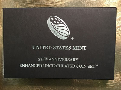 2017 225th Anniversary Enhanced Uncirculated Coin Set package