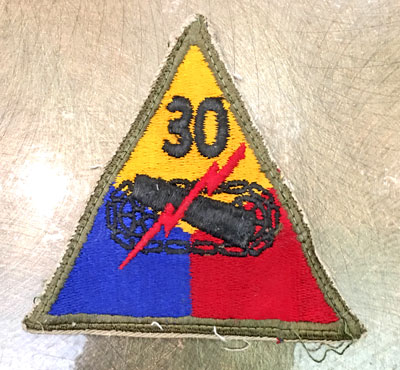 30th Armored Division Patch