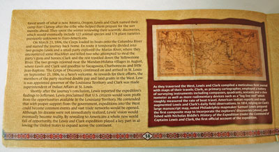 Lewis and Clark Coin and Currency Set Expedition Booklet page 14 Lewis and Clark Coin and Currency Set Expedition Booklet page 14