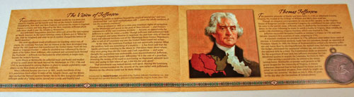 Lewis and Clark Coin and Currency Set Louisiana Purchase Booklet pages 2 and 3 Lewis and Clark Coin and Currency Set Louisiana Purchase Booklet pages 2 and 3