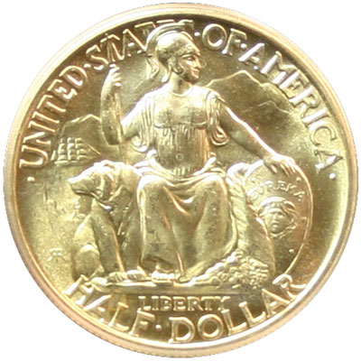 California Pacific International Exposition half dollar commemorative coin obverse