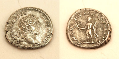 Ancient Roman Coin - Caracalla AR Denarius 198-217 AD