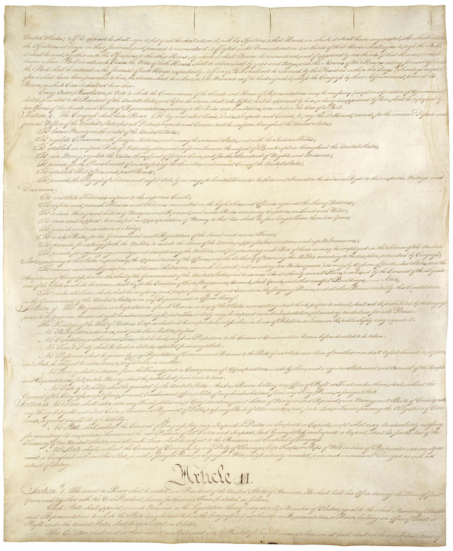 1987 Prestige Set US Constitution Page 2 of 4
