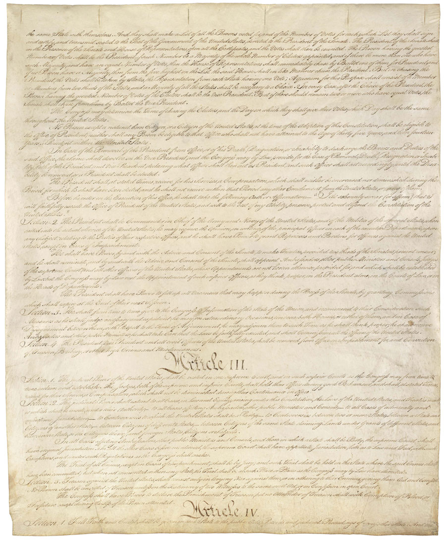 1987 Prestige Set US Constitution Page 3 of 4