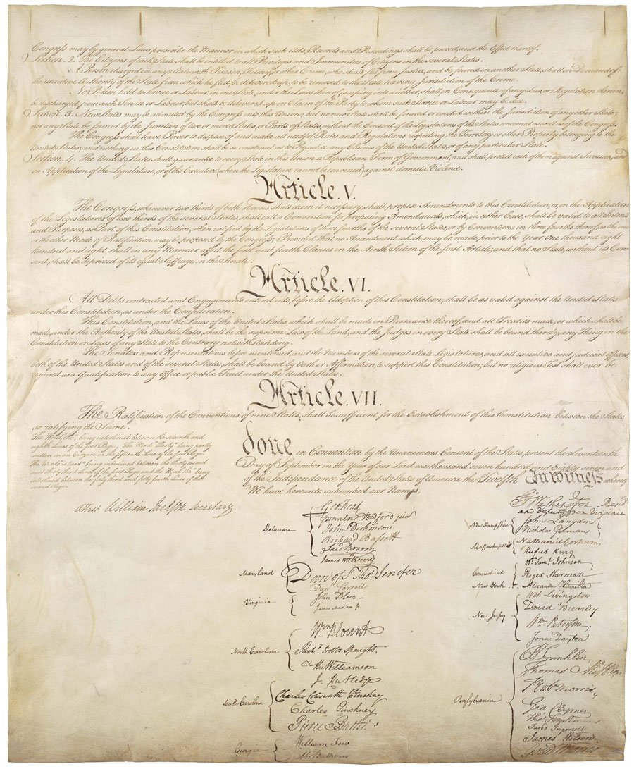 1987 Prestige Set US Constitution Page 4 of 4