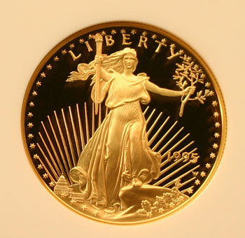 1995 Gold Eagle 50 Dollar Coin obverse