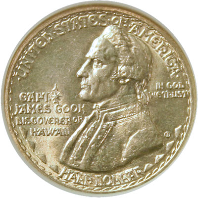 Hawaiian Sesquicentennial Half Dollar commemorative coin obverse