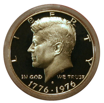Kennedy Bicentennial Half Dollar obverse