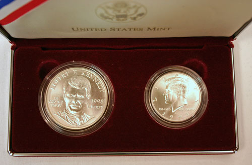Kennedy Collector's Set obverse view of coins