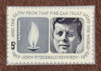 John F. Kennedy five-cent stamp