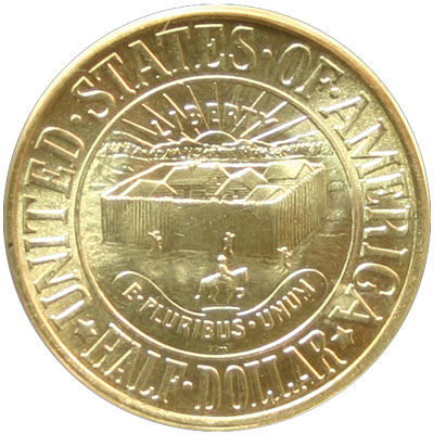 York County Maine Tercentenary half dollar commemorative coin obverse York County Maine Tercentenary half dollar commemorative coin obverse