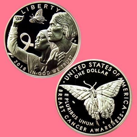 2018 Breast Cancer Awareness Commemorative coin