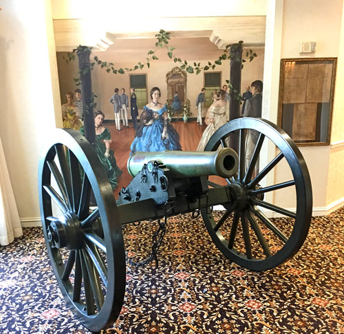 Cannon located near the lobby of the Hilton Atlanta Marietta Hotel and Conference Center